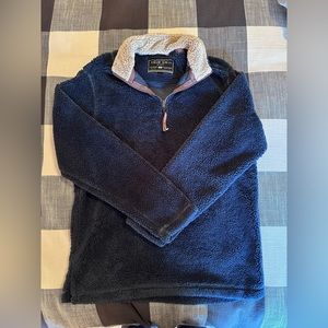 True Grit Sherpa Navy Pullover NWB